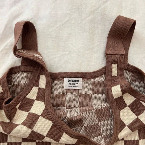 (NWOT) mini checkered dress - Picture 5 of 8